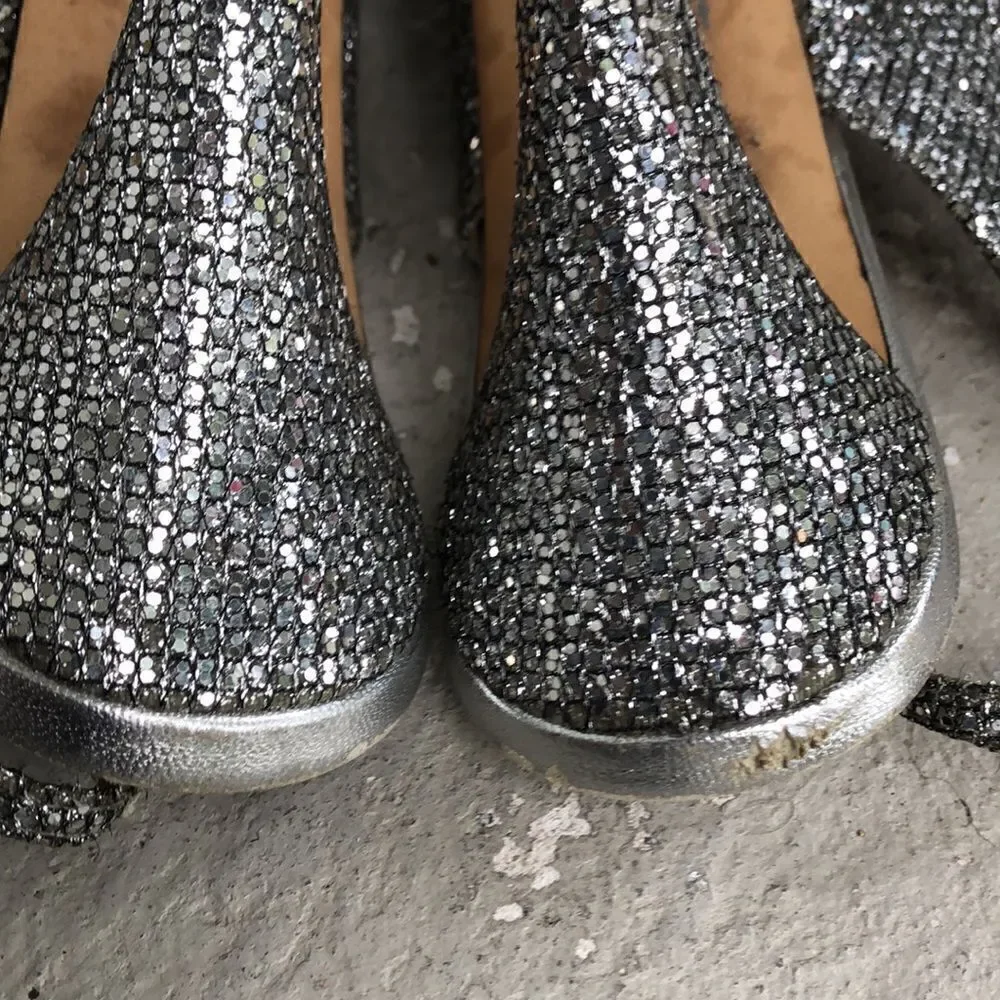 Jimmy Choo glitter n rhinestones